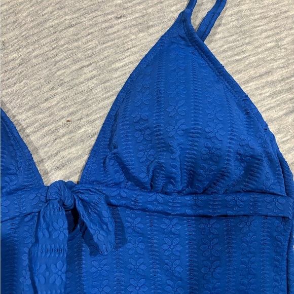 Blue Women’s Swim Tank Top - Picture 3 of 13